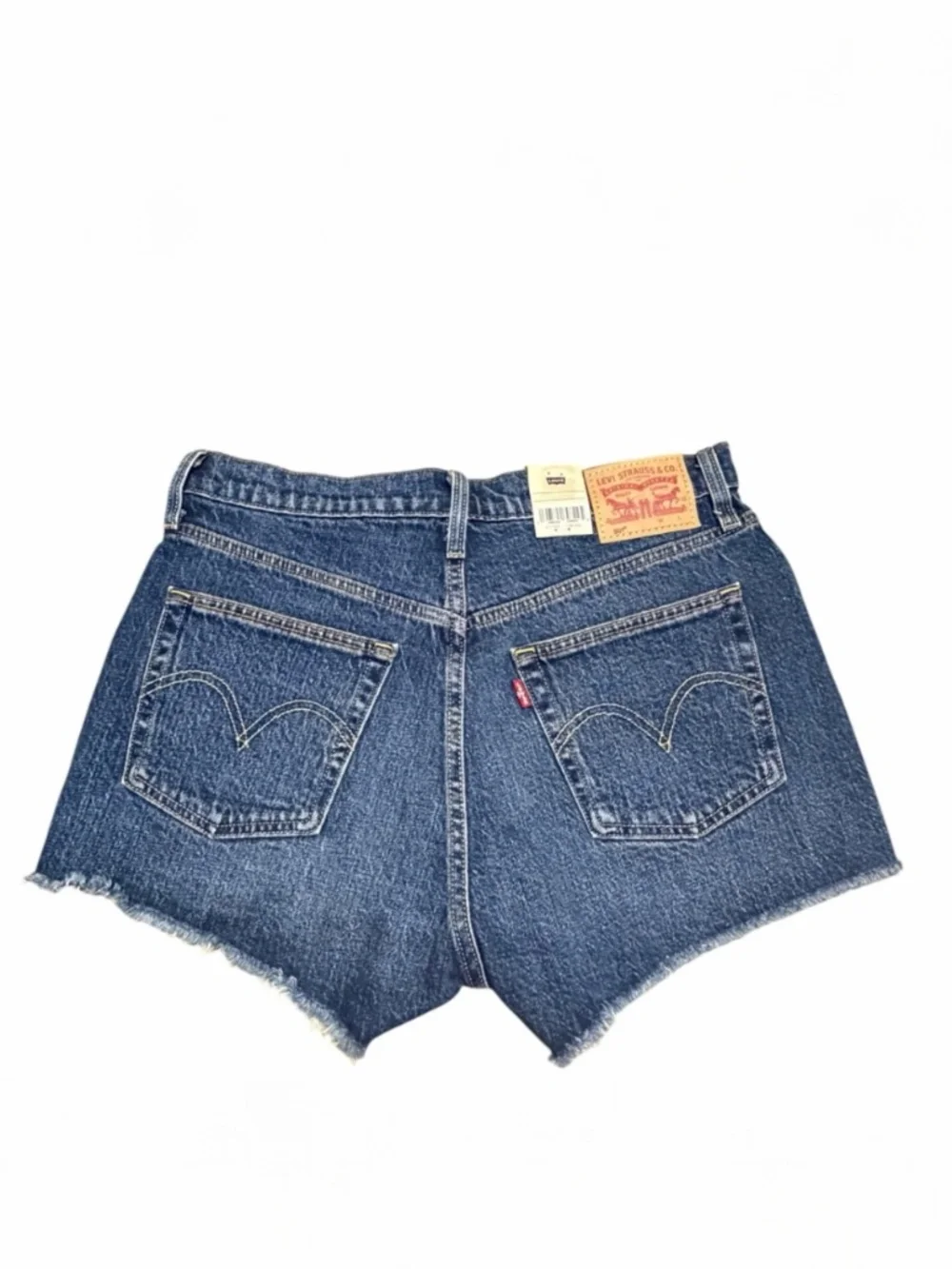 Levi’s 501 High Rise Distressed Denim Shorts Size 29 NWT